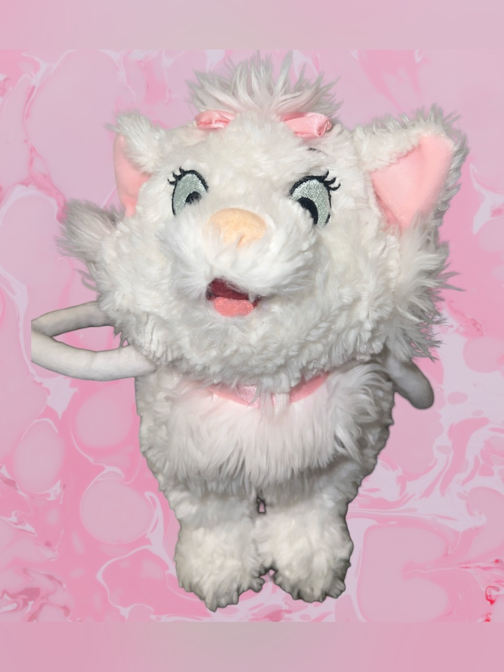 Walt Disney World Marie Aristocats Cat Girls Plush Handbag 11”